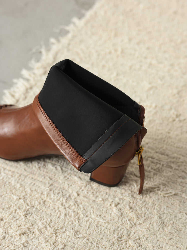 French Square Toe Stretch Boots