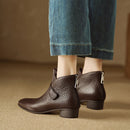 Vintage Leather Ankle Boots