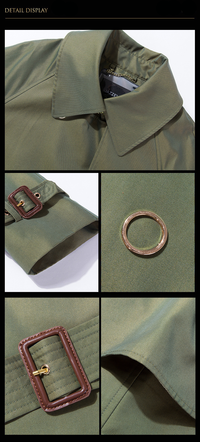 Gabardine Mid-length Trench Coat