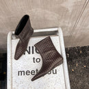 Women's Woven Mid - Calf Boots