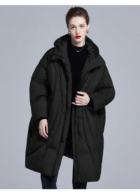 Long Puff-Style Down Jacket