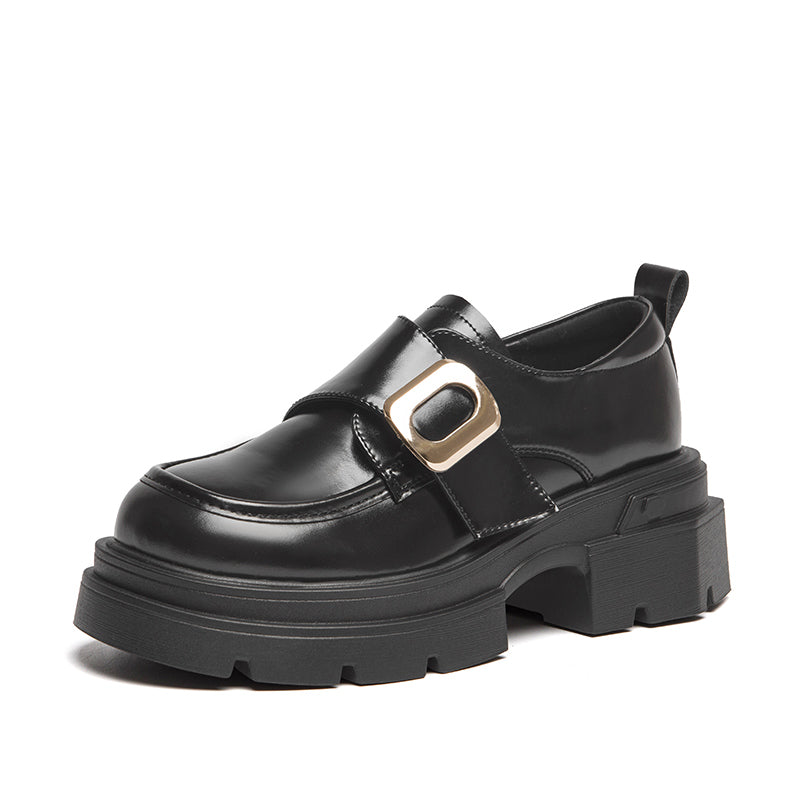 Agsdon Velcro Shiny Loafers