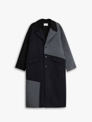 1 ×Paneled Cashmere Coat