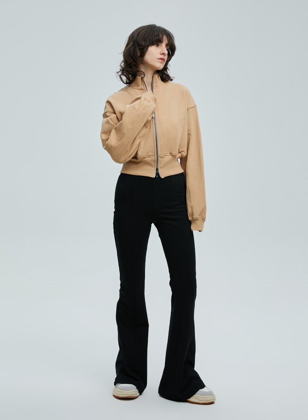 Zip Front Bomber Jacket