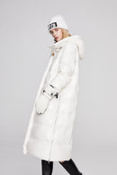 Medium-length Shiny Puffer Coat