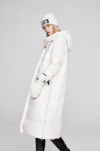 Medium-length Shiny Puffer Coat