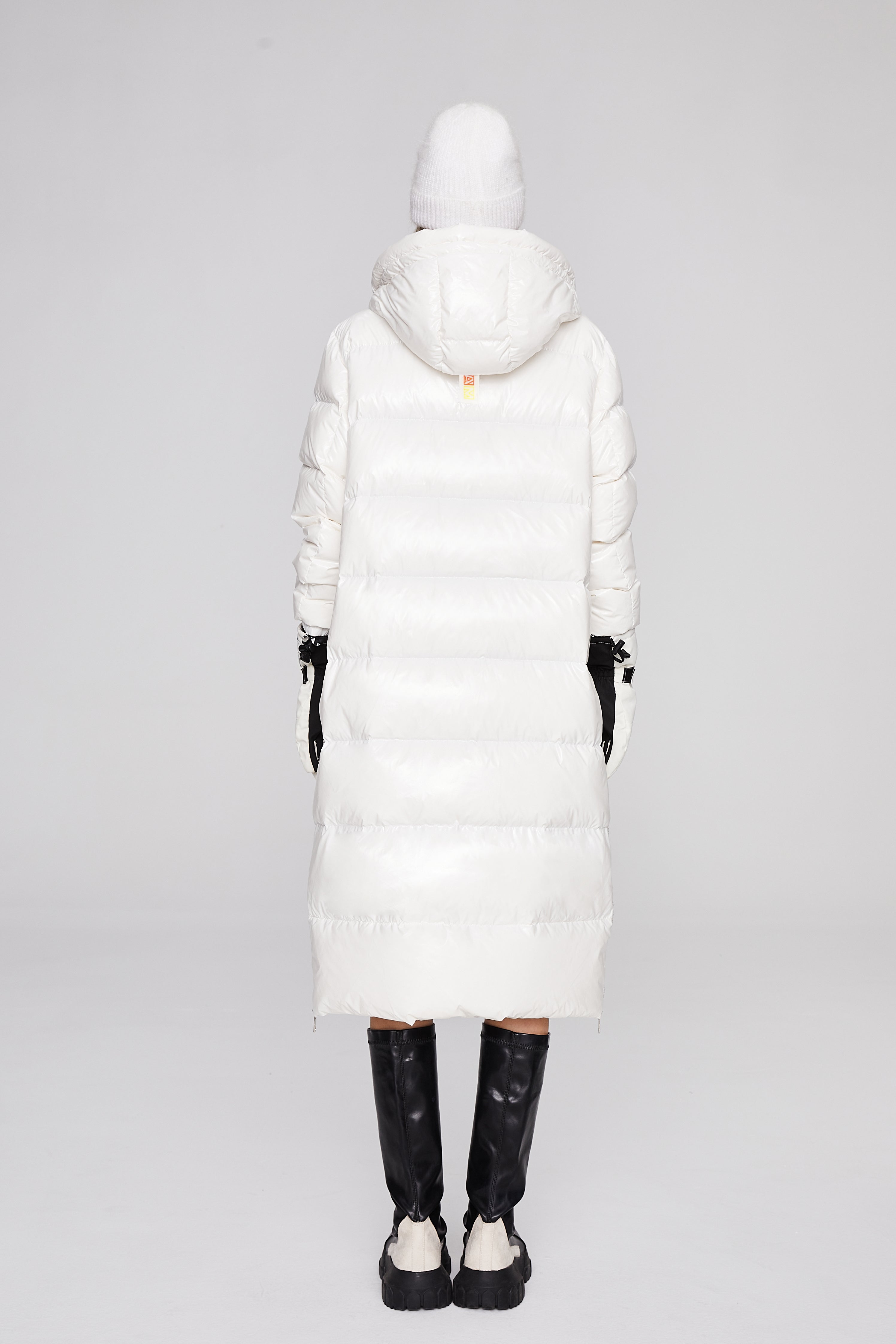 Medium-length Shiny Puffer Coat