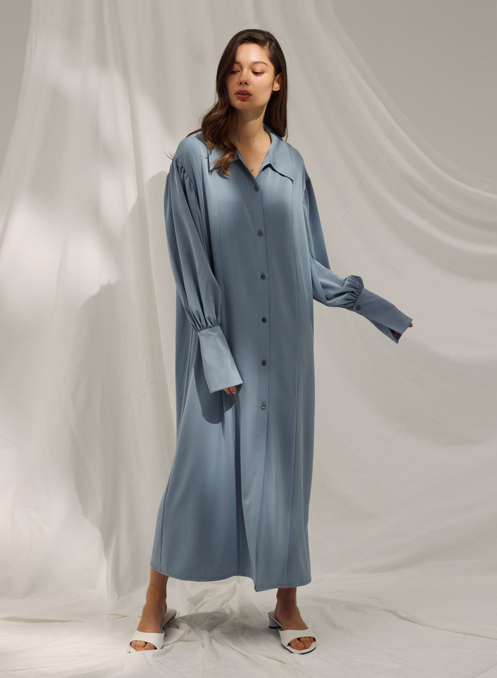 Drape Shirt Robe