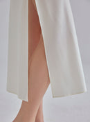 Classy Pearl Midi Silk Dress