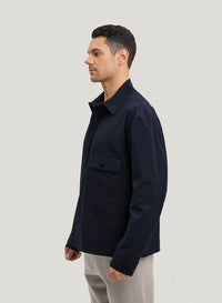 Half-Zip Cotton-Blend Pullover