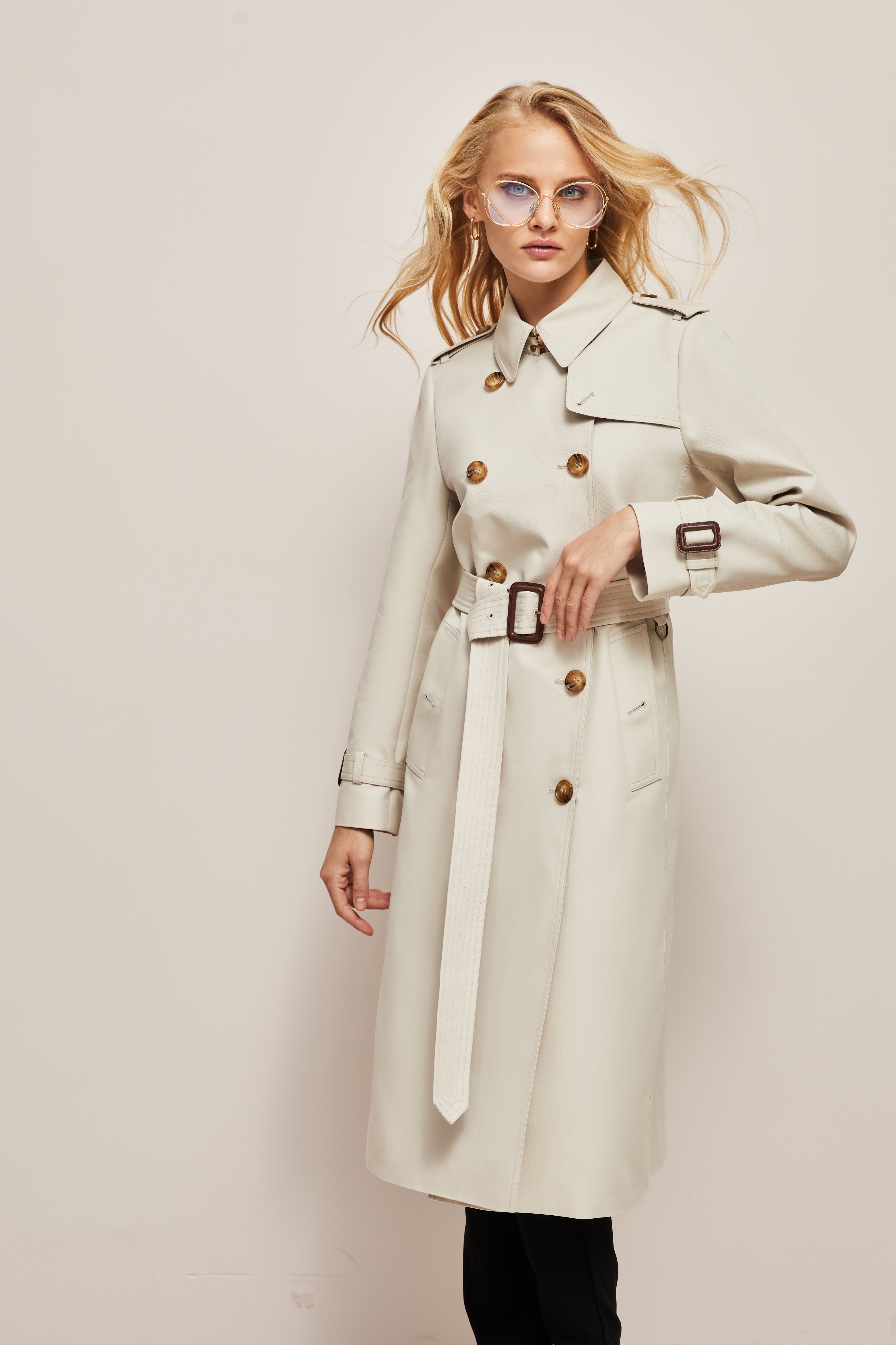 Waist-length Trench Coat