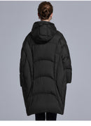 Long Puff-Style Down Jacket