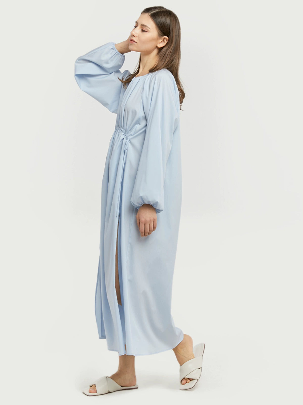 Relaxed Drawstring Waist Dress