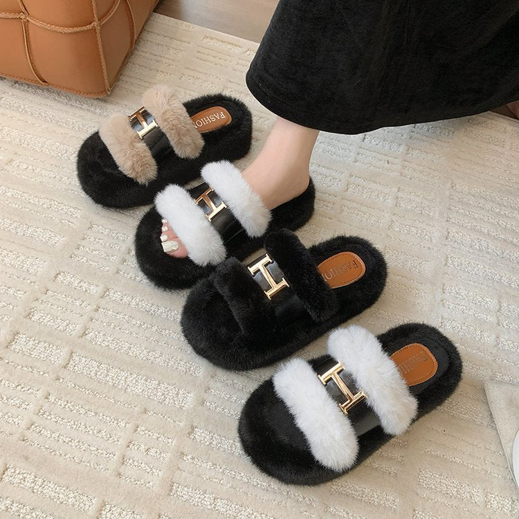 Birkenstock Furry Slippers