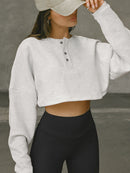 Pullover Batwing Sleeve Sweatshirt