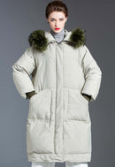 Raccoon Fur Collar Down Jacket