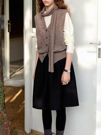 V-neck Wool Vest
