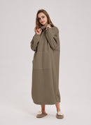 Oversized Fleece Knit Dress