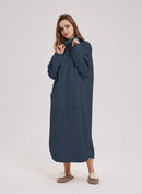 Oversized Fleece Knit Dress