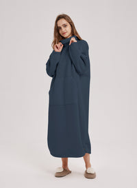 Oversized Fleece Knit Dress