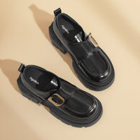 Agsdon Velcro Shiny Loafers