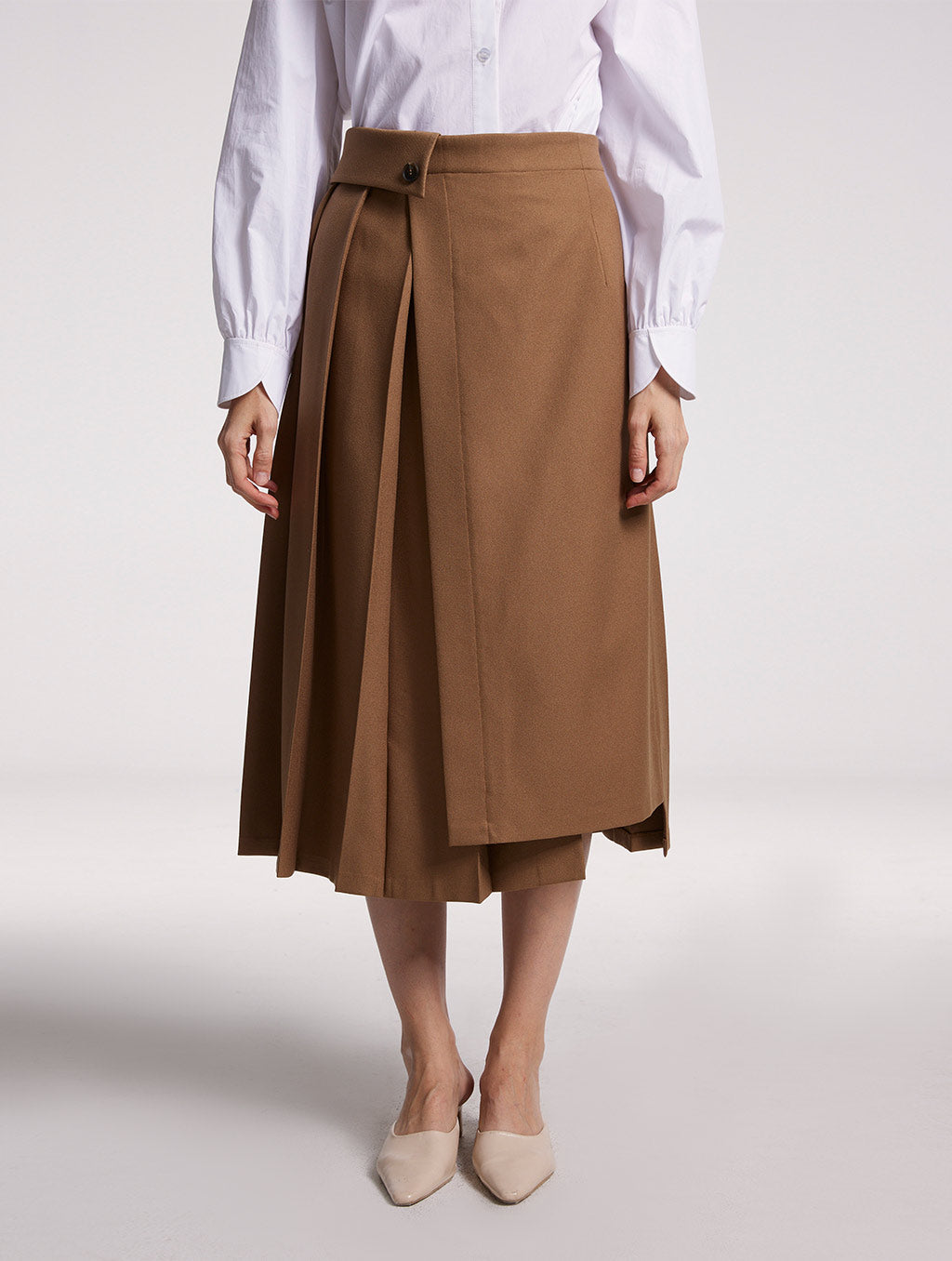 Asymmetric Wrap Skirt