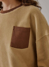 Fleece Color-Block Sweatshirt