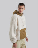 Fleece Hoodie with Half-Zipper