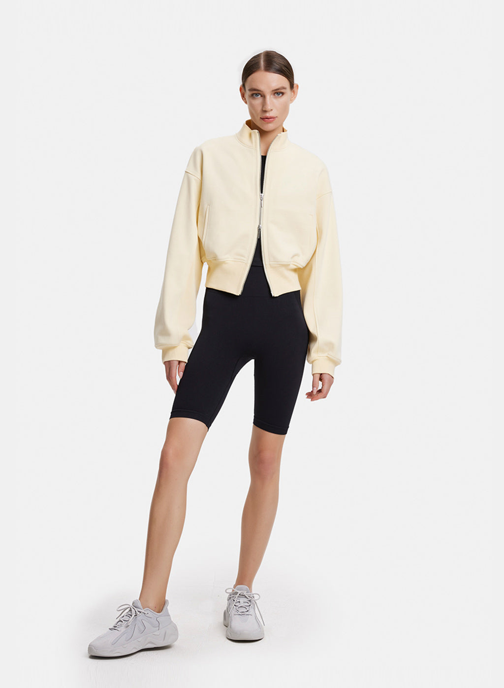 Zip Front Bomber Jacket