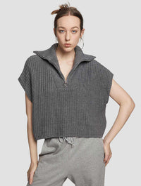 Half Batwing-sleeved Sweater