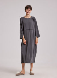 Modal Side Split Midi Dress