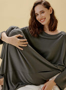 Modal Side Split Midi Dress