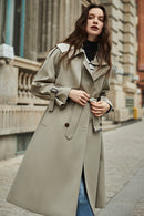 Medium-length Draped Coat