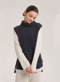 Sleeveless High Neck Top