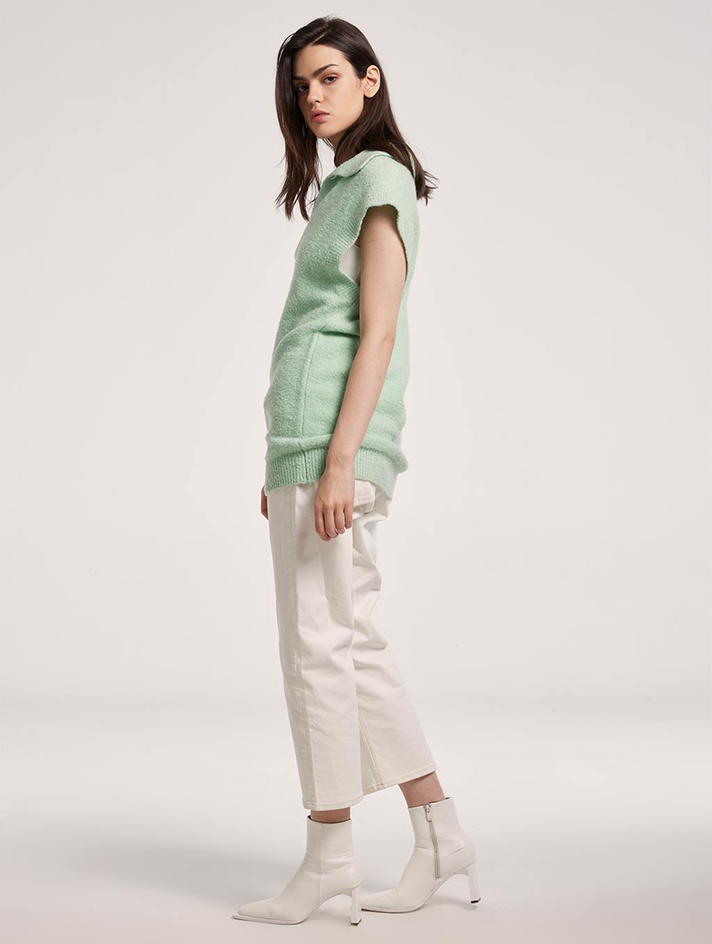 Sweater With Cap Sleeves