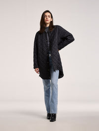 Warm Midi Buttoned Puffer Jacket