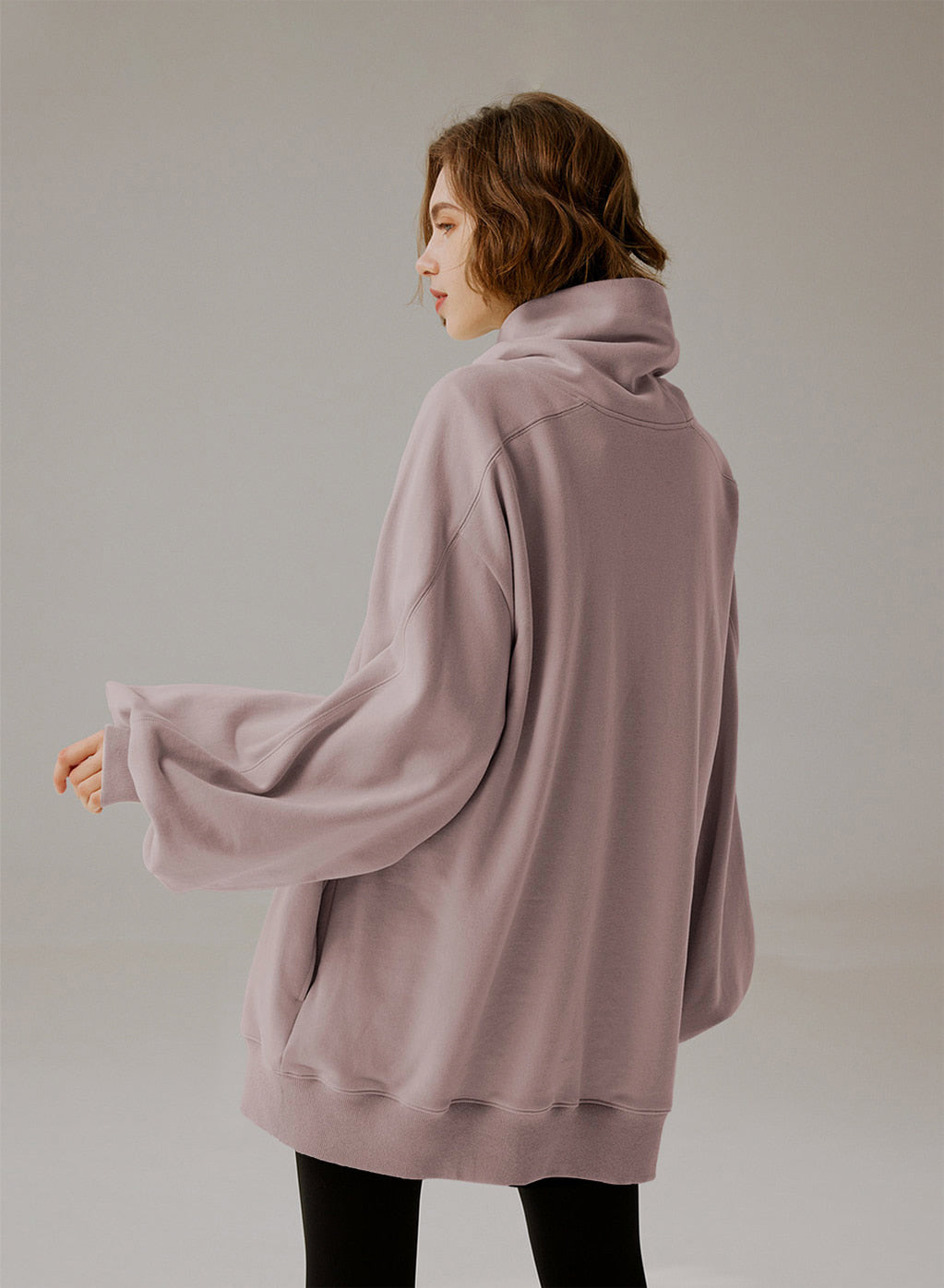 Whisper Oversized Turtleneck Sweatshirt