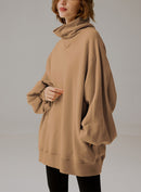 Whisper Oversized Turtleneck Sweatshirt