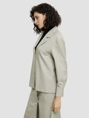 Wool Blend Buttoned Shirt