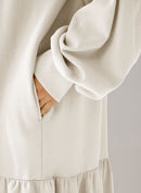 Crewneck Tiered Cotton Dress